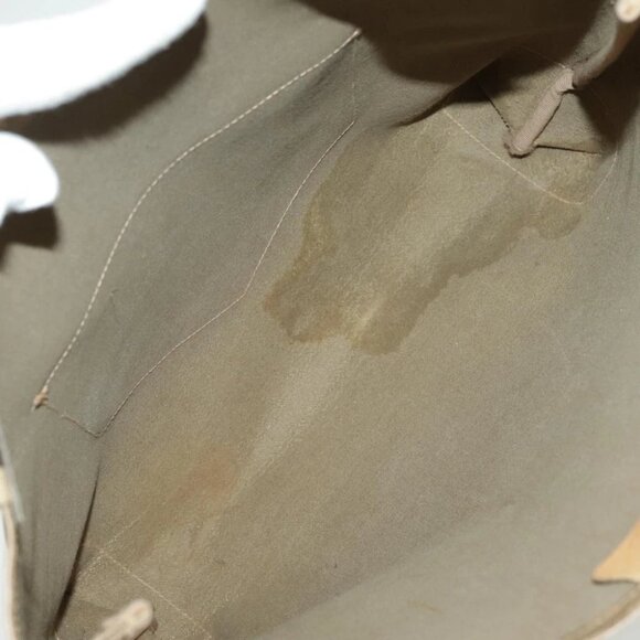 GUCCI Micro GG Canvas Tote Bag PVC Leather Beige Auth yk15747 - Picture 12 of 15